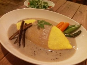 ごぼうポタージュオムライス